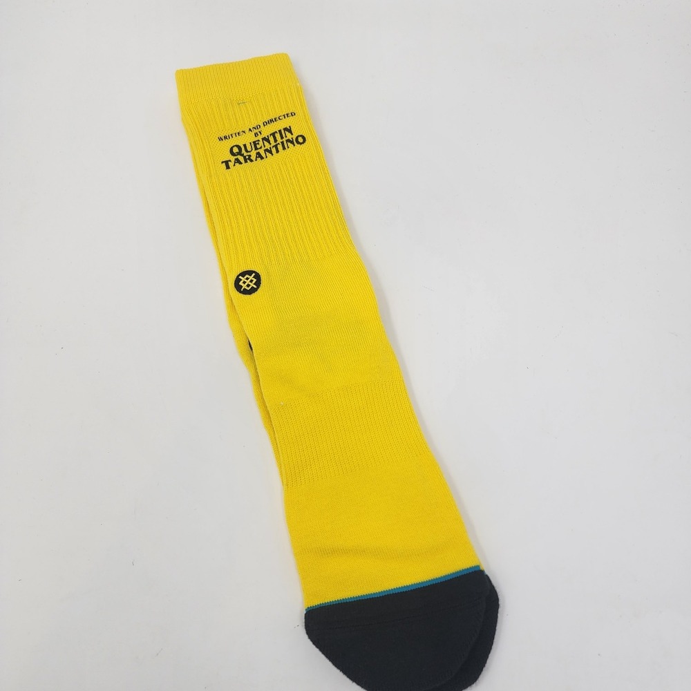 Stance Kill Bill Crew Socks Men's L Quentin Tarantino Yellow Cushion Unisex